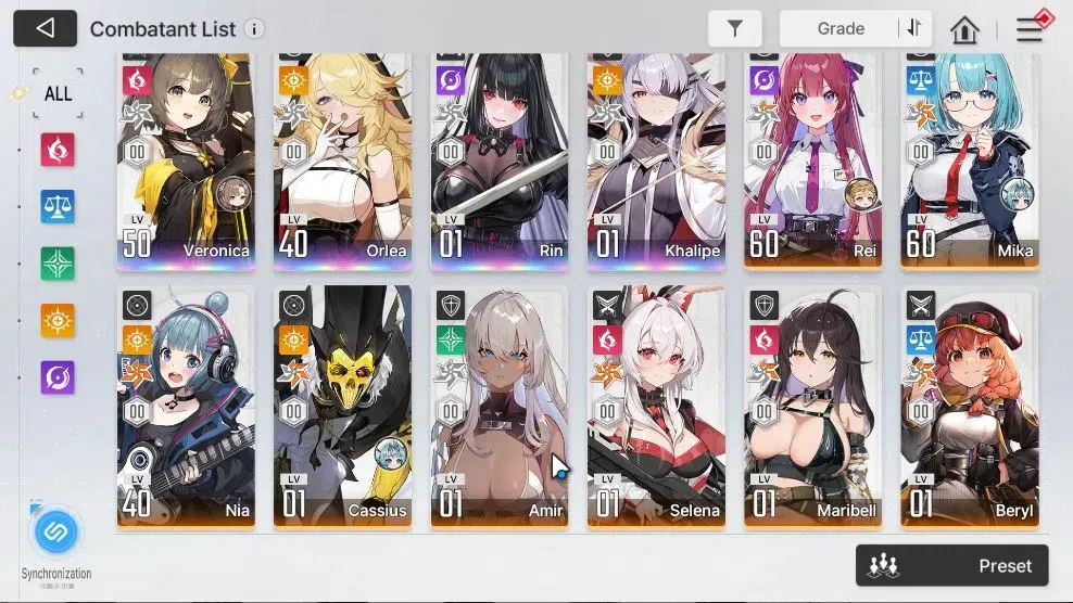 Chaos Zero Nightmare Accounts GLOBAL|Lv 54|13,5K Crstal|10 4