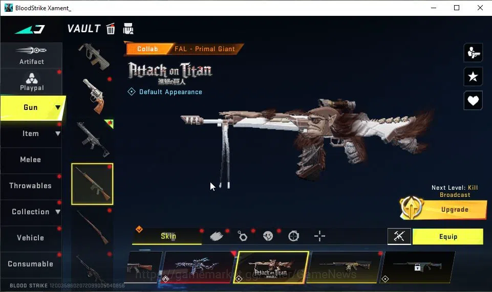 Blood Strike Accounts ASIA|Collab AOT[Mikasa,M700,FAL,KAG-6]|12 ULTRA[NO image 11