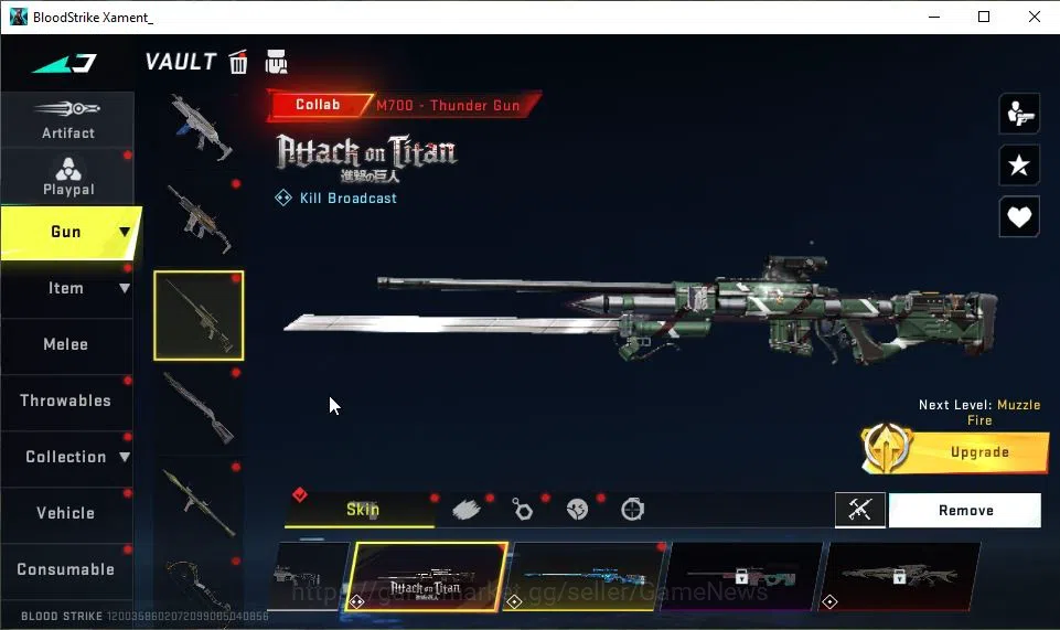 Blood Strike Accounts ASIA|Collab AOT[Mikasa,M700,FAL,KAG-6]|12 ULTRA[NO image 15