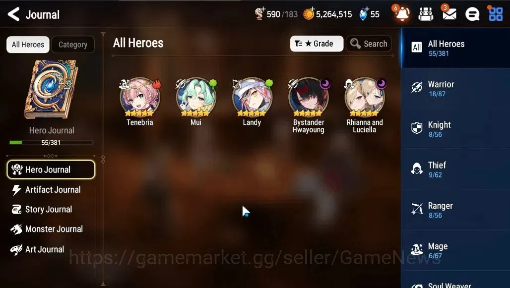 Epic Seven Accounts GLOBAL Unverif|NewEra|2 ML(Rhinna&Luciella,BHwayou image 5
