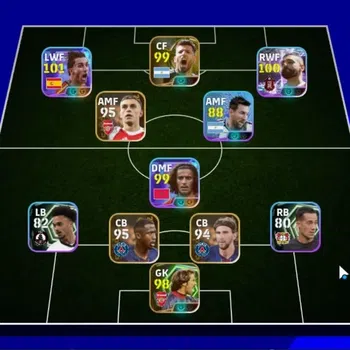 eFootball Accounts Legends & Iconic Players Android|6 Show Time Ferran Torres,M Salah,Ayyoub Bouaddi,Lionel Messi|3 Epic
