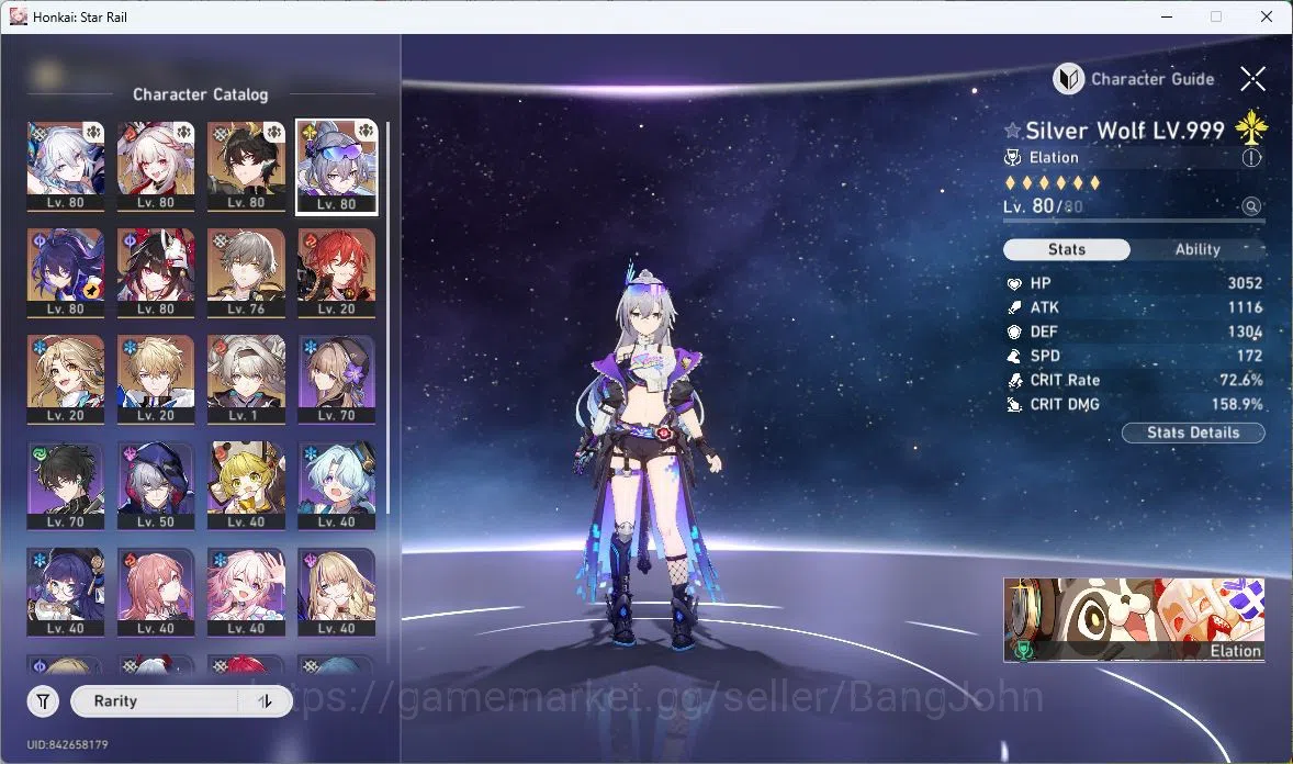 Honkai Star Rail Accounts ASIA | TL 63 | 8 LIMIT | YAO GUANG | SPARXIE | DAN image 3