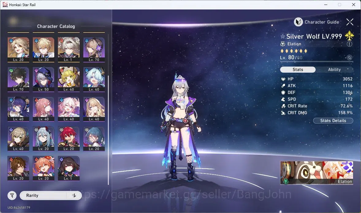 Honkai Star Rail Accounts ASIA | TL 63 | 8 LIMIT | YAO GUANG | SPARXIE | DAN image 4