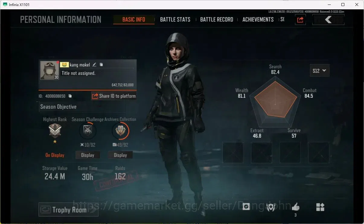 Arena Breakout Accounts MOBILE Lvl 30 |SV 24,4M|CV 11M|MORE SKIN,UTOPIA,MO image 1