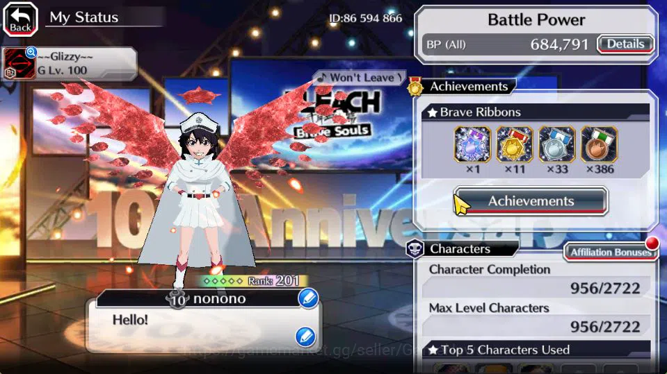 Bleach: Brave Souls Accounts [GLOBAL]50K Orbs|TYBW26[Bambietta,Meninas,Liltotto image 2