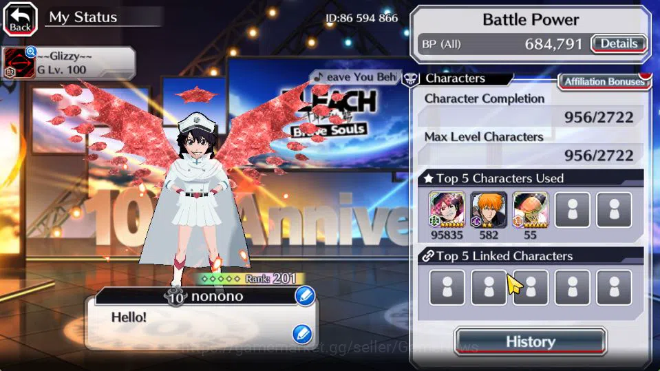Bleach: Brave Souls Accounts [GLOBAL]50K Orbs|TYBW26[Bambietta,Meninas,Liltotto image 3
