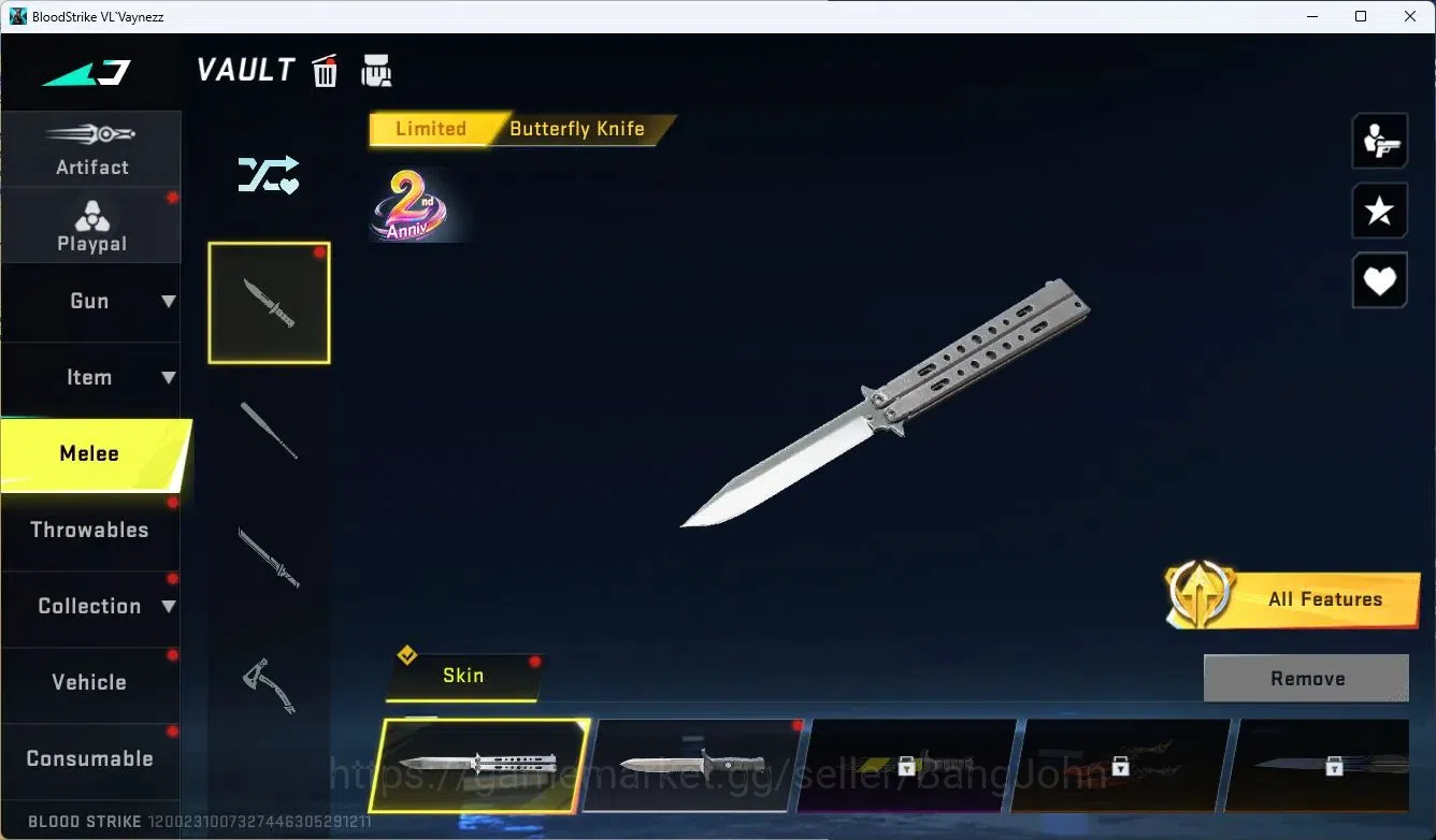 Blood Strike Accounts ASIA | 1 Eternal Striker | 1 Collab Gun | 1 Ultra  image 7