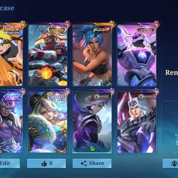 Mobile Legends: Bang Bang Accounts Collector Global|92H 172S|Renowned|Naruto Lukas|Collector Yi Sun-shin|Luckybox
