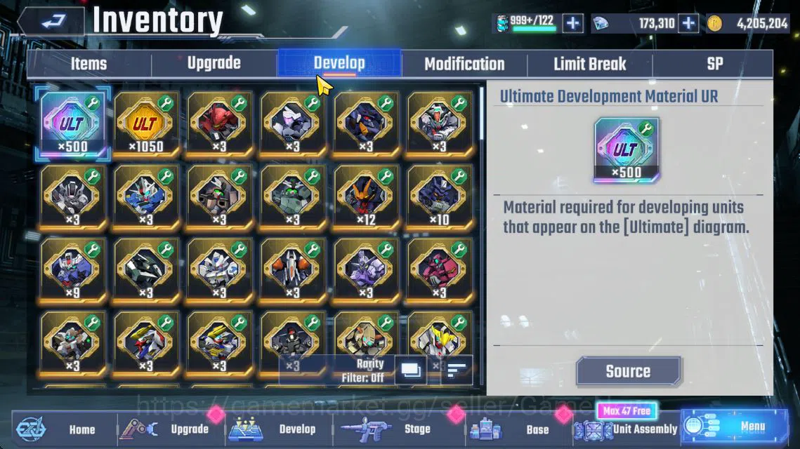 SD Gundam G Generation ETERNAL Accounts [Global] 173K DM | 6 UR | Big-Rang, Exia LB 1, Aerial, Narrative A-Pack, Le Cygne 13