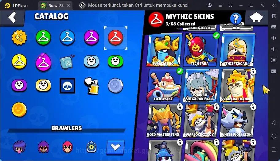 Brawl Stars Accounts Trophy 760|13 Brawler|3 Mythic(Tara,Otis,Tickoyaki),3 Epic,1 S Rare Skins|1817 Bling | ProtectOff 7