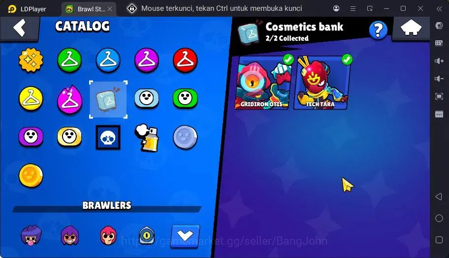 Brawl Stars Accounts Trophy 760|13 Brawler|3 Mythic(Tara,Otis,Tickoyaki),3 Epic,1 S Rare Skins|1817 Bling | ProtectOff 8