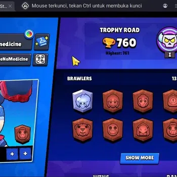 Brawl Stars Accounts Trophy 760|13 Brawler|3 Mythic(Tara,Otis,Tickoyaki),3 Epic,1 S Rare Skins|1817 Bling | ProtectOff