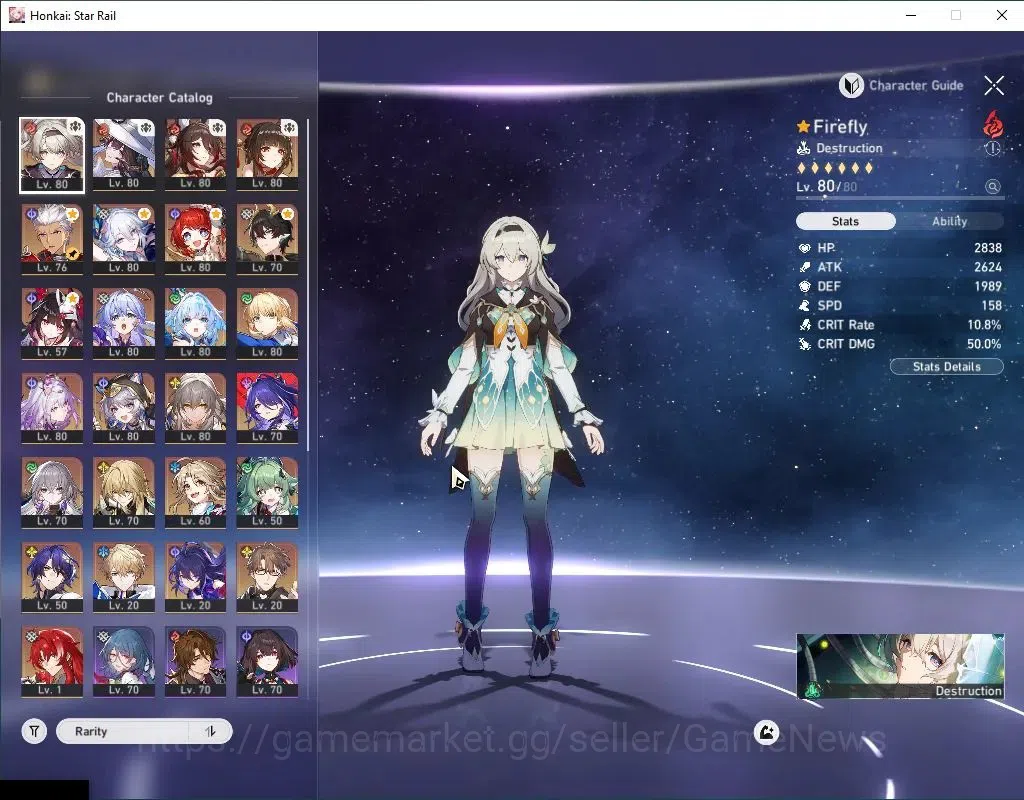 Honkai Star Rail Accounts Others Asia|TL 68|Premium Super Break|20 Limited|[Firefly,Yao 4