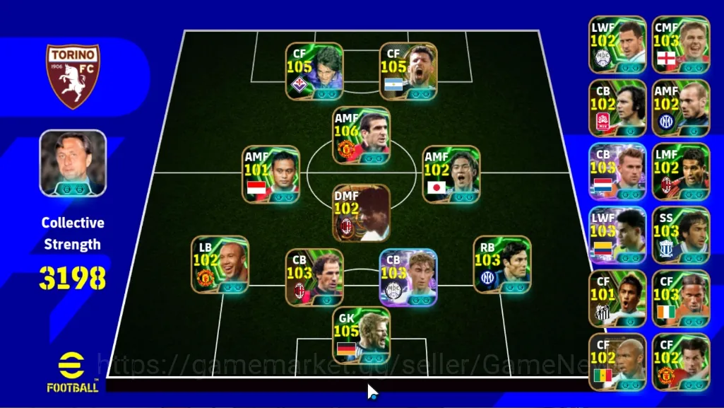 eFootball Accounts Starter Andorid|Power 3198|BigTimeOld Frank Rijkaard|29 Epic Eric Cantona,Oliver Kahn,Batistuta,Sergio 1