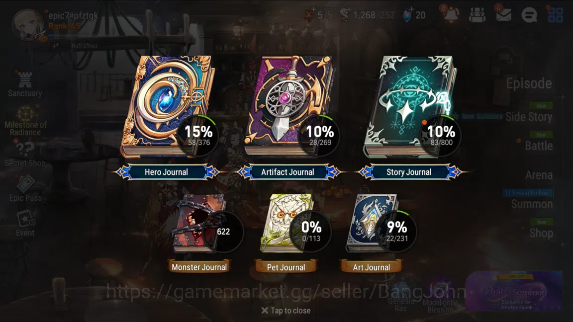 Epic Seven Accounts Global Unverif|5ML(SSVivian,STaeyou,DKSharun,ArchD image 2