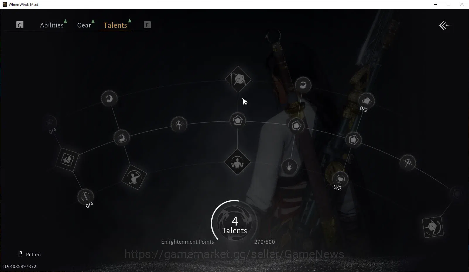 Where Winds Meet Accounts GLOBAL|Lv 7| Starter |GS 3693|1 Harmonic Core Infernal Twinblades + Stormbreaker Spear|Low 8