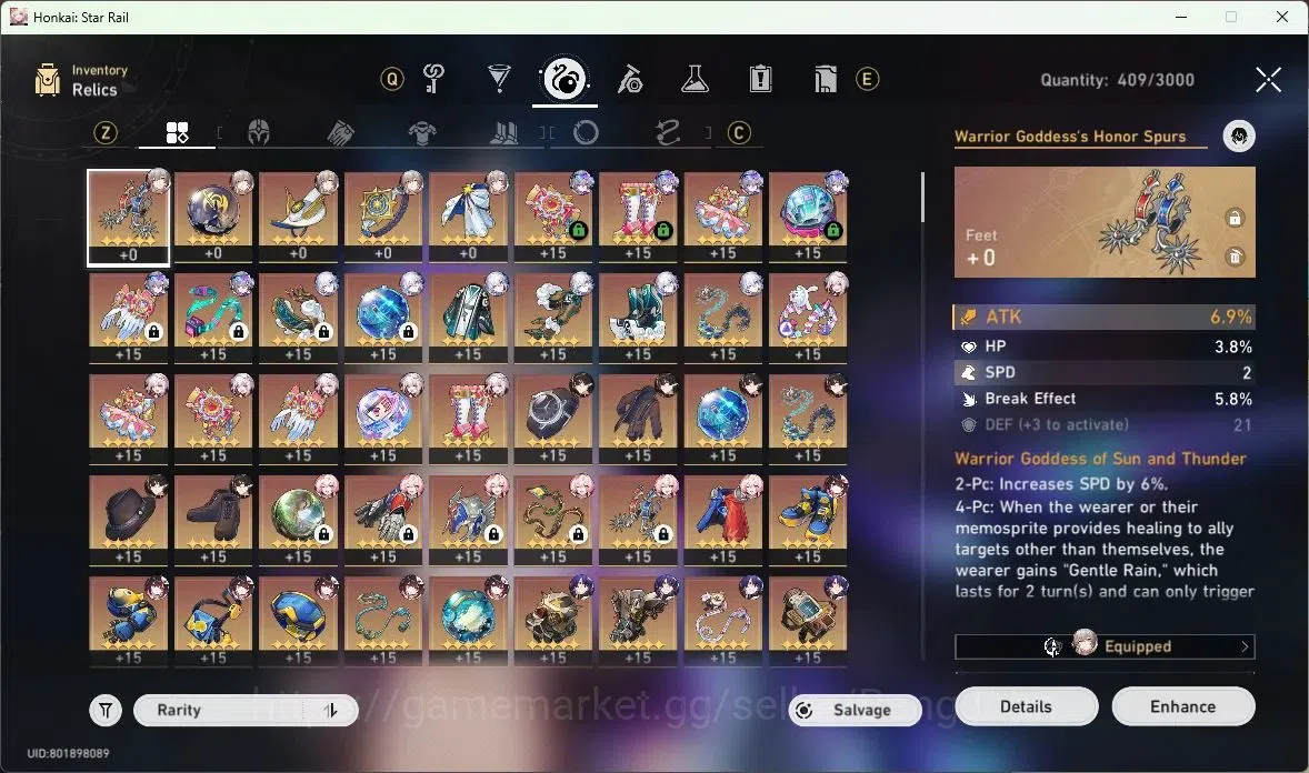 Honkai Star Rail Accounts ASIA | TL 68 | 13 LIMIT | SILVER WOLF | SPARXIE |  image 11