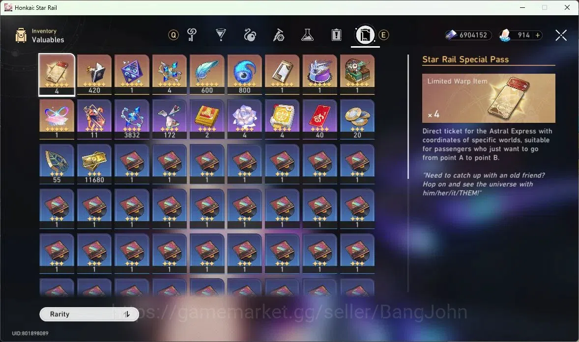 Honkai Star Rail Accounts ASIA | TL 68 | 13 LIMIT | SILVER WOLF | SPARXIE |  image 7