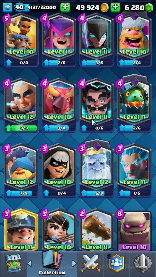 Clash Royale Accounts Midgame Lv 40|Trophy 7581|KTL 13|Limited Skin|Card 119| 1 Hero 7 EVO 6 Champ 22 Legendary 33 Epic 29 15