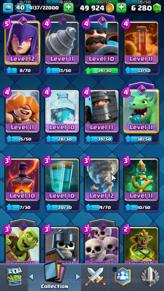 Clash Royale Accounts Midgame Lv 40|Trophy 7581|KTL 13|Limited Skin|Card 119| 1 Hero 7 EVO 6 Champ 22 Legendary 33 Epic 29 17