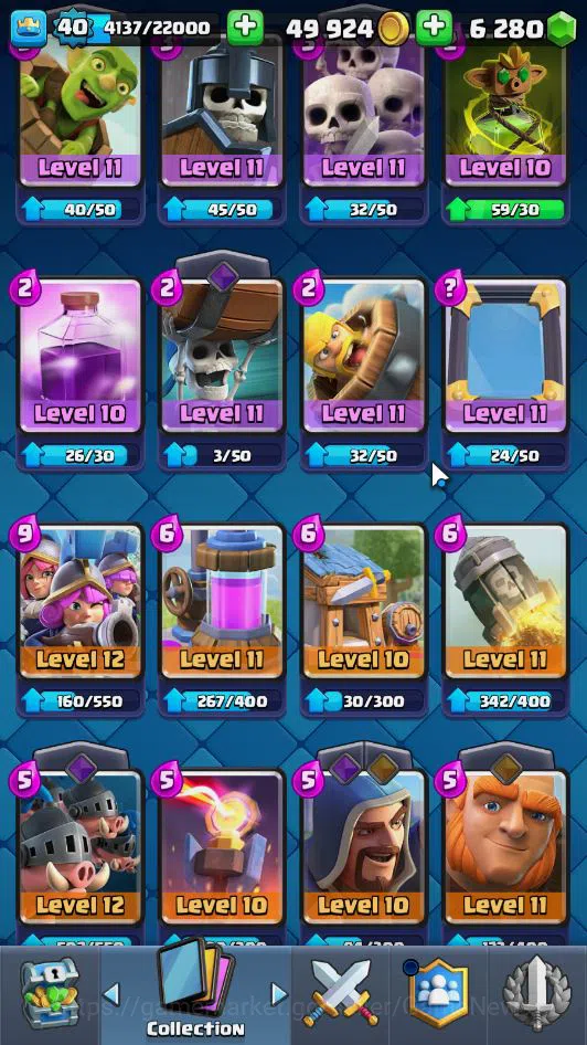Clash Royale Accounts Midgame Lv 40|Trophy 7581|KTL 13|Limited Skin|Card 119| 1 Hero 7 EVO 6 Champ 22 Legendary 33 Epic 29 18