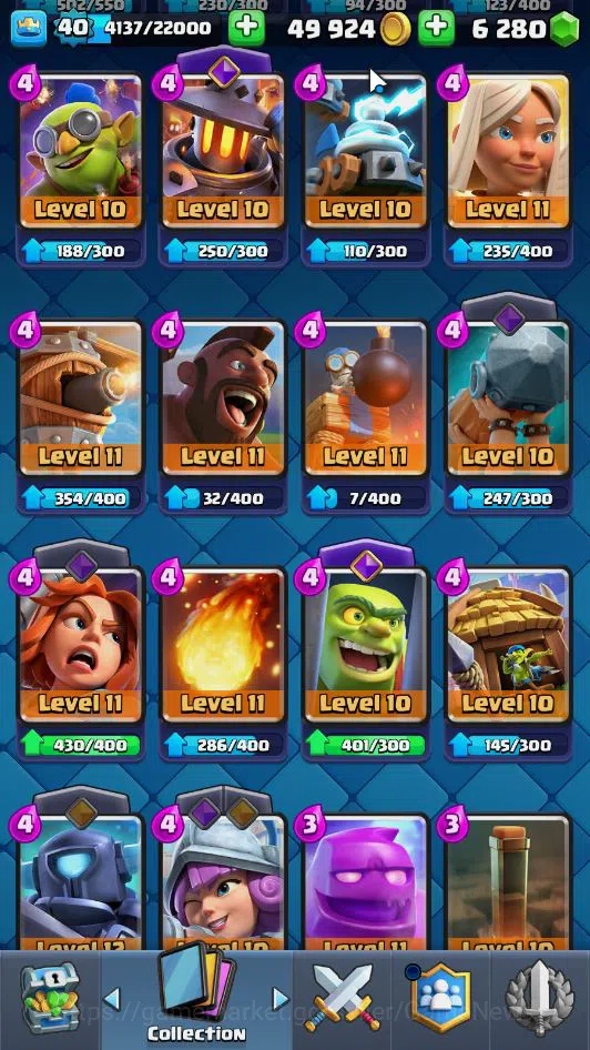 Clash Royale Accounts Midgame Lv 40|Trophy 7581|KTL 13|Limited Skin|Card 119| 1 Hero 7 EVO 6 Champ 22 Legendary 33 Epic 29 19