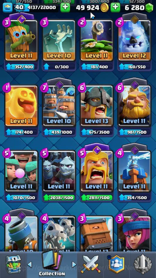 Clash Royale Accounts Midgame Lv 40|Trophy 7581|KTL 13|Limited Skin|Card 119| 1 Hero 7 EVO 6 Champ 22 Legendary 33 Epic 29 20