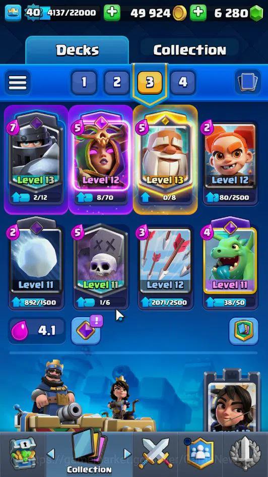 Clash Royale Accounts Midgame Lv 40|Trophy 7581|KTL 13|Limited Skin|Card 119| 1 Hero 7 EVO 6 Champ 22 Legendary 33 Epic 29 4