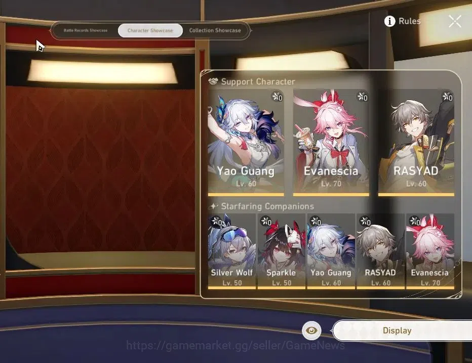 Honkai Star Rail Accounts Others Asia|TL 51| [Evanescia Elation Team] |5 Limited|Avanescia,Huohuo,YaoGuang,Sparkle, Etc|Male 2