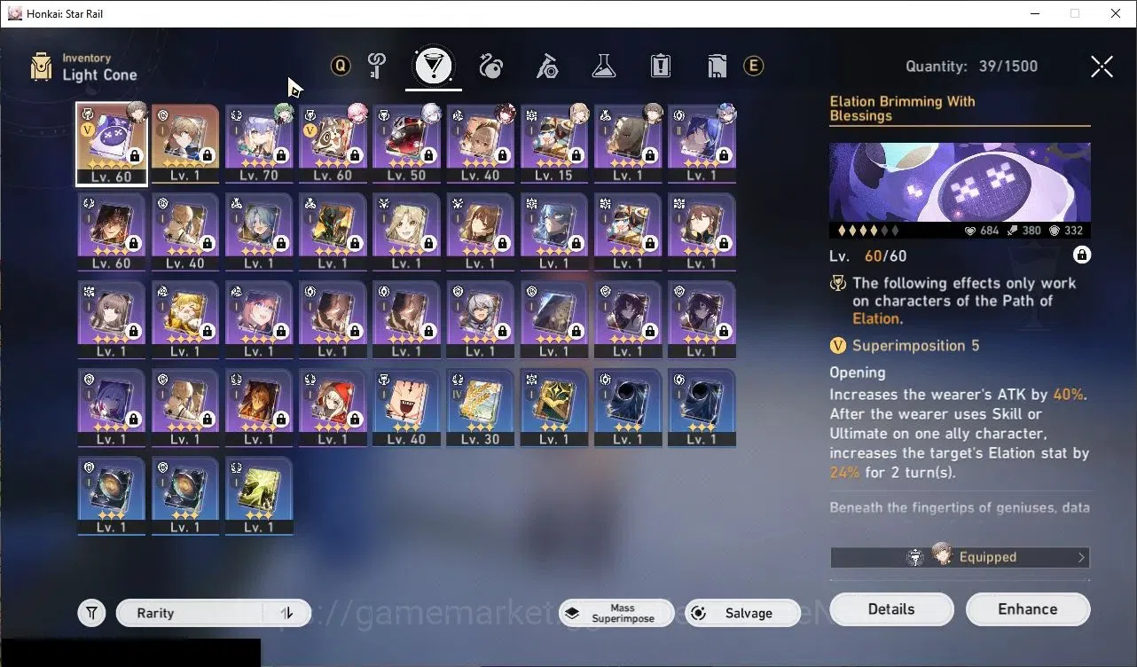 Honkai Star Rail Accounts Others Asia|TL 51| [Evanescia Elation Team] |5 Limited|Avanescia,Huohuo,YaoGuang,Sparkle, Etc|Male 5