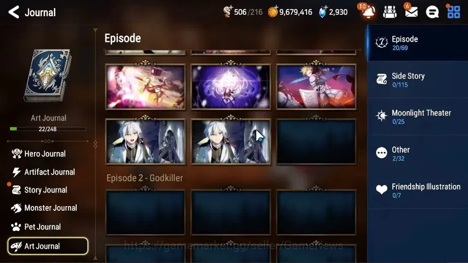 Epic Seven Accounts Global Unverif|New Era|4 ML(LOTScales,Abysal Yufin image 19