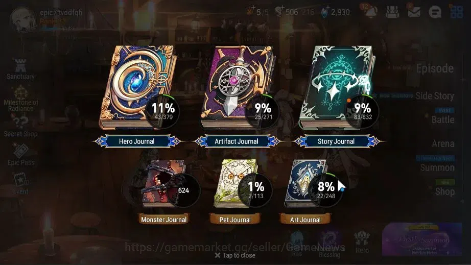 Epic Seven Accounts Global Unverif|New Era|4 ML(LOTScales,Abysal Yufin image 3