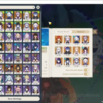 Genshin Impact Accounts Mid Game Asia|AR 57|PremTeam Skirk|10 Limited