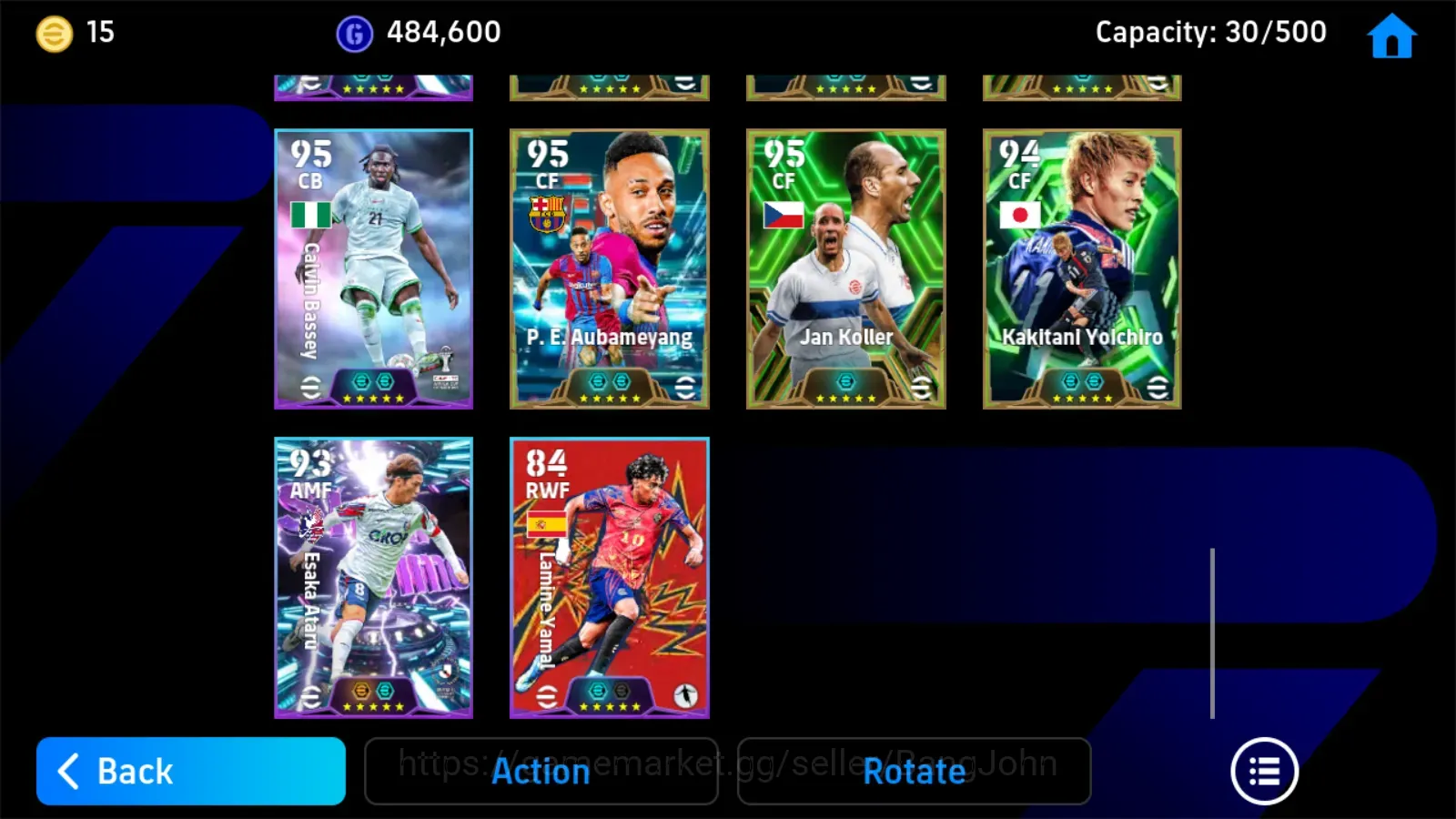 eFootball Accounts Legends & Iconic Players Android|PW 3220|Bigt LamineYamal Kvaratskelia,Epic Bergkamp Puyol Gerrard 1