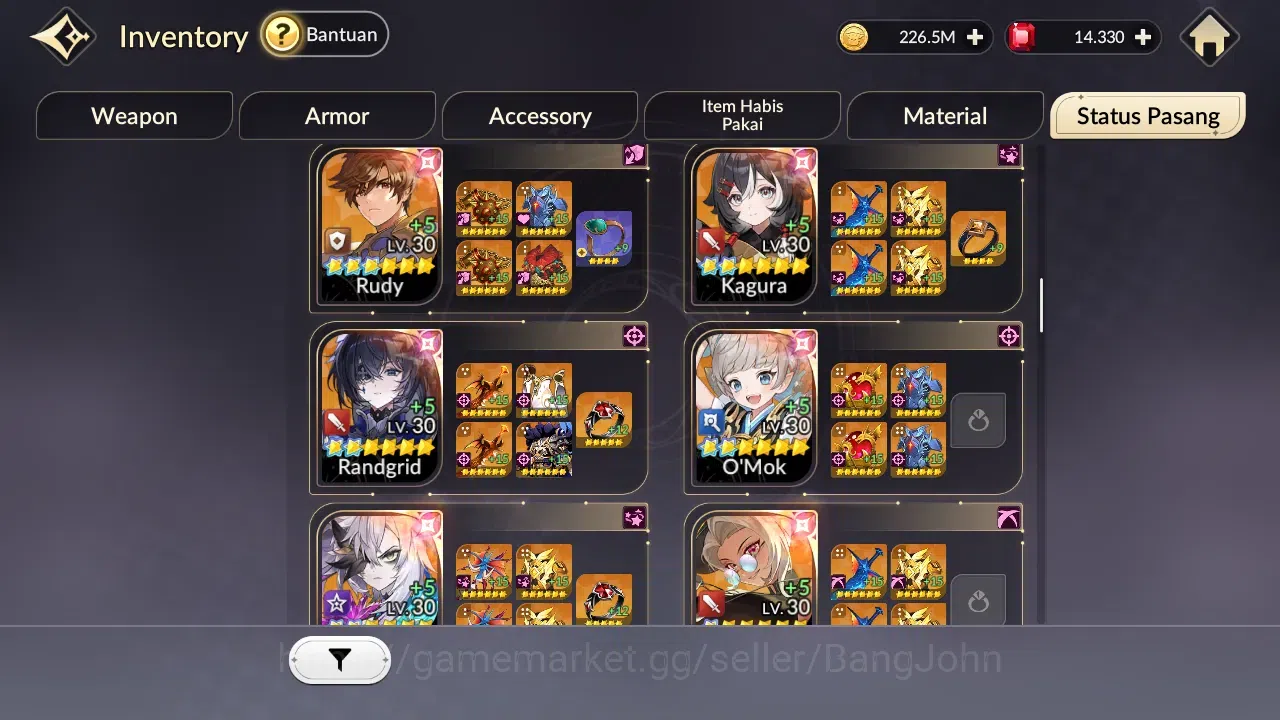Seven Knights Re:Birth Accounts Global|4EX7(JuriTC3,MeliaTC1,Rosie,Gelidus)30TC6(S image 10