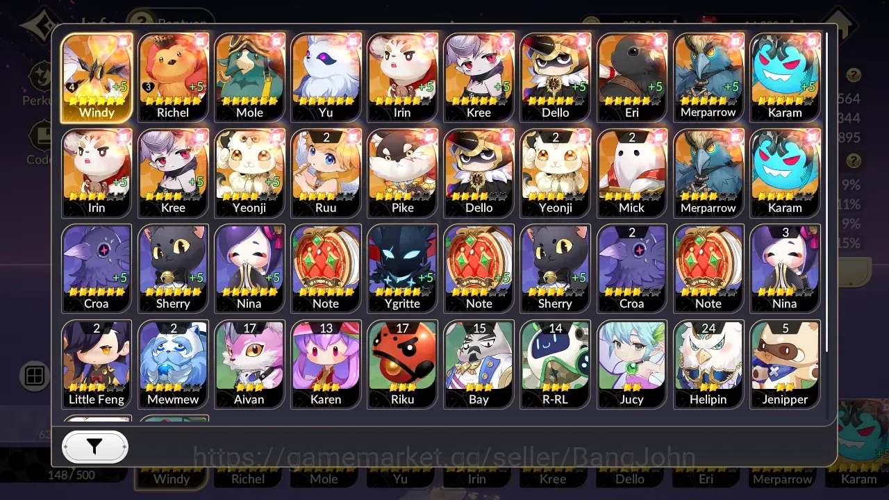 Seven Knights Re:Birth Accounts Global|4EX7(JuriTC3,MeliaTC1,Rosie,Gelidus)30TC6(S image 17