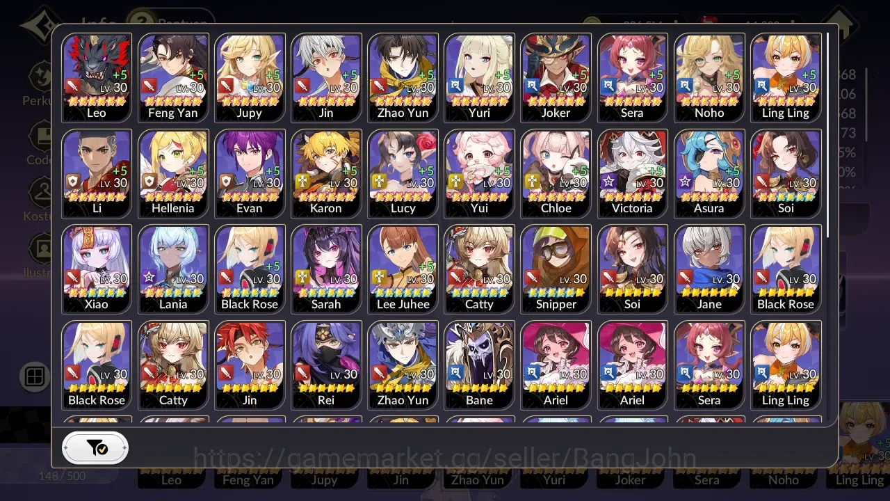 Seven Knights Re:Birth Accounts Global|4EX7(JuriTC3,MeliaTC1,Rosie,Gelidus)30TC6(S image 3