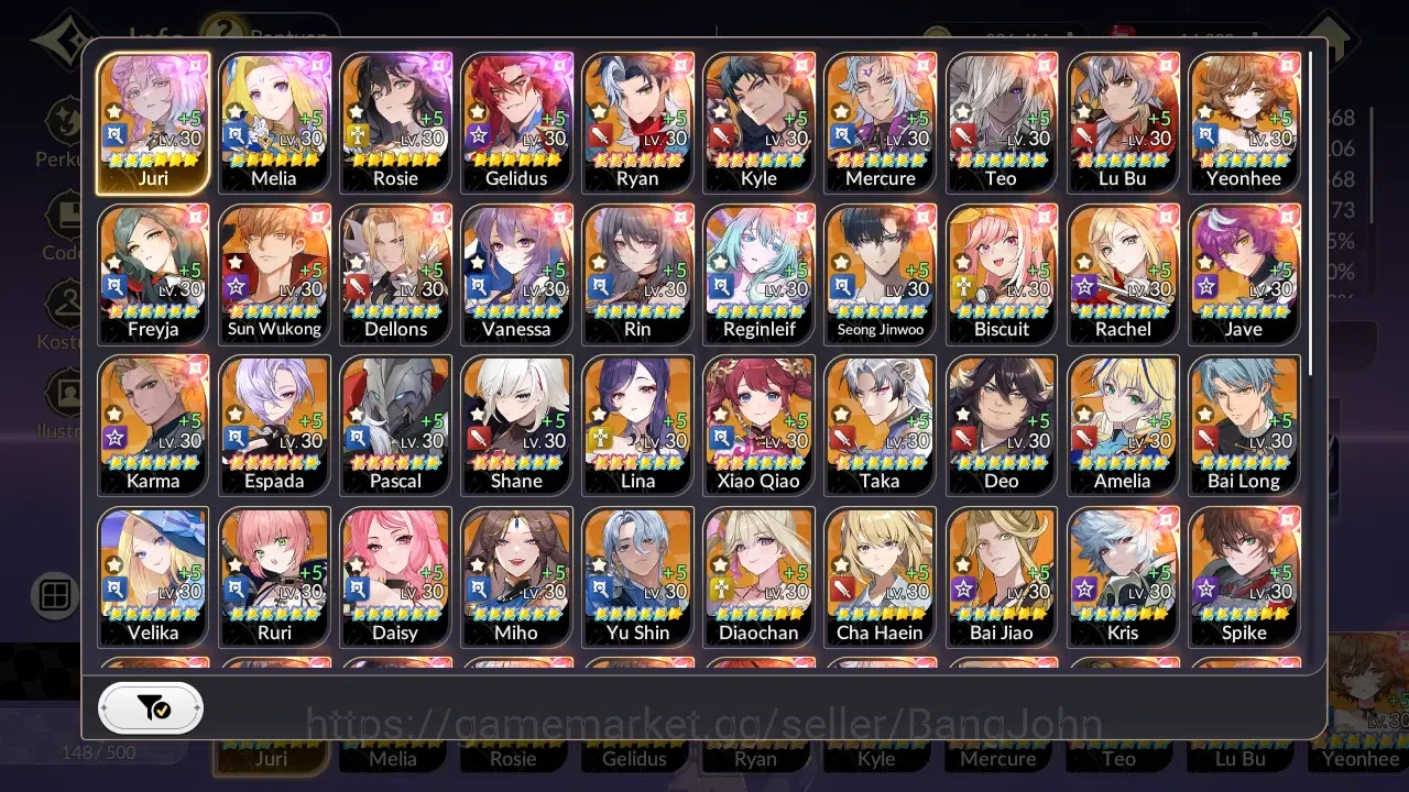 Seven Knights Re:Birth Accounts Global|4EX7(JuriTC3,MeliaTC1,Rosie,Gelidus)30TC6(S image 7