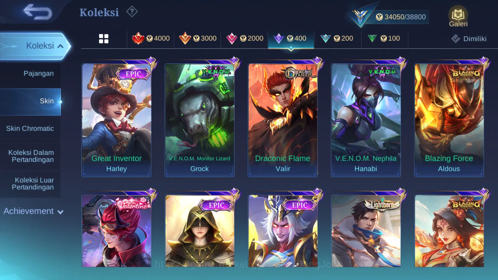 Mobile Legends: Bang Bang Accounts Hero 112 | Skin 171 |CC Natalia|P.ACE Fanny|Sponge image 15