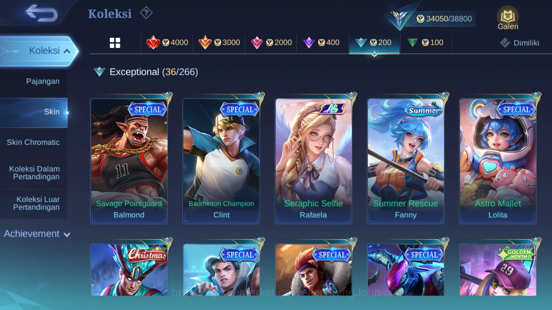 Mobile Legends: Bang Bang Accounts Hero 112 | Skin 171 |CC Natalia|P.ACE Fanny|Sponge image 17