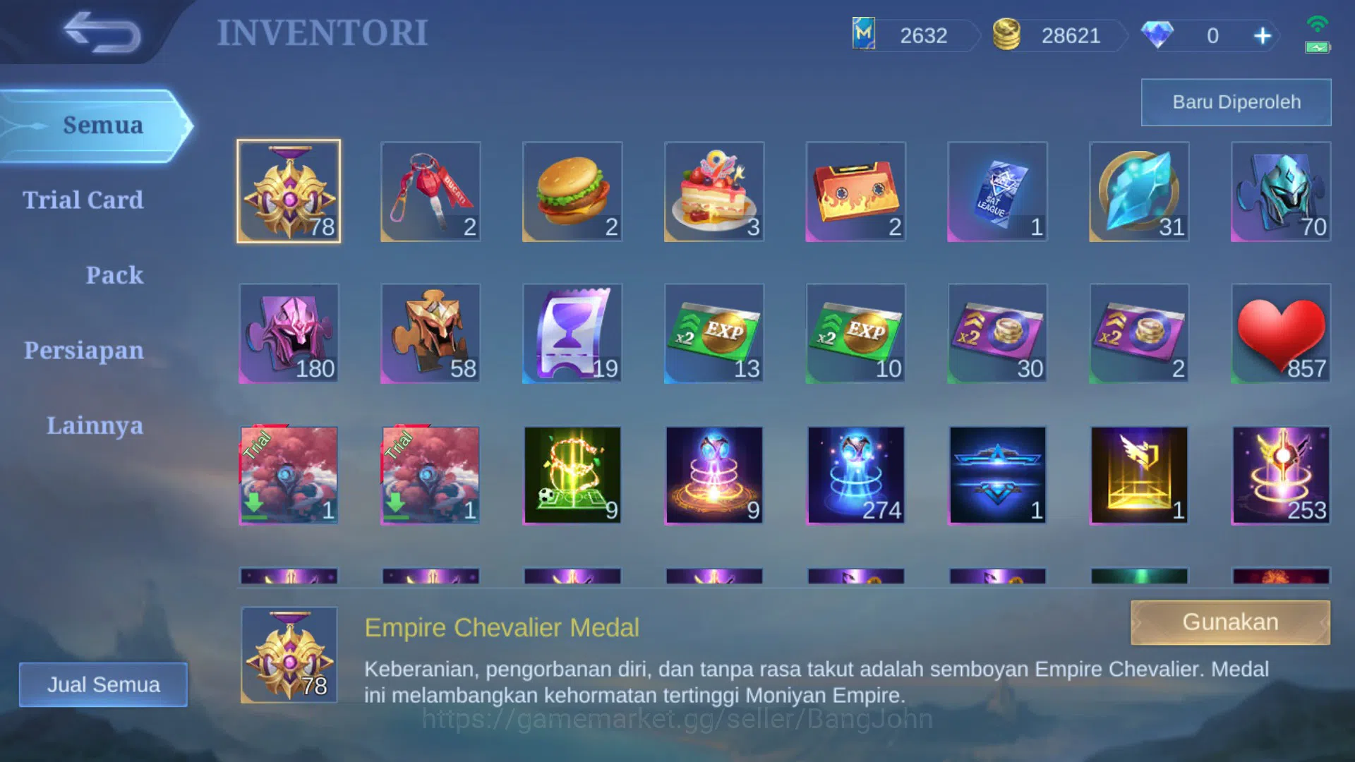 Mobile Legends: Bang Bang Accounts Hero 112 | Skin 171 |CC Natalia|P.ACE Fanny|Sponge image 19
