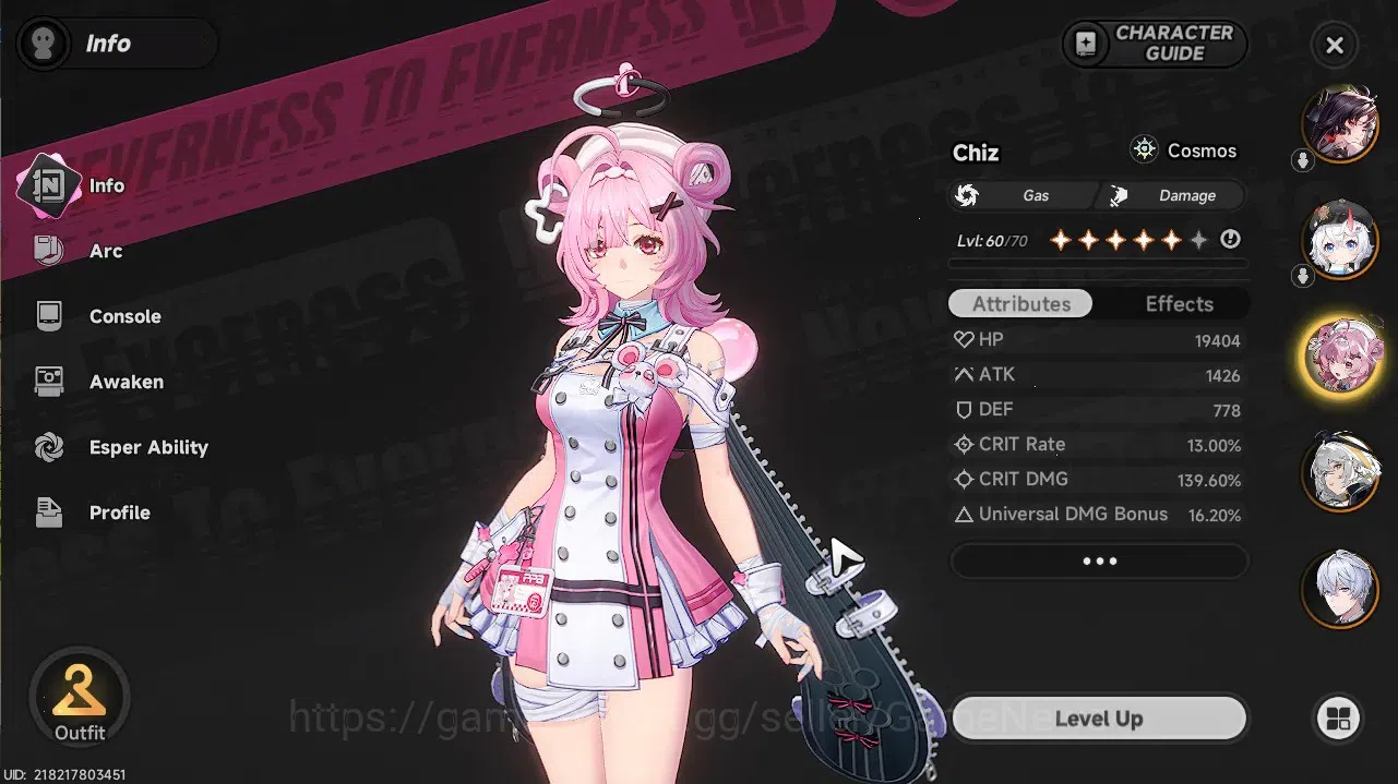 Neverness to Everness Accounts GLOBAL SEA|HL 47|TL 30|7 SSR 3 Limit[Lacrimosa,Hot image 5