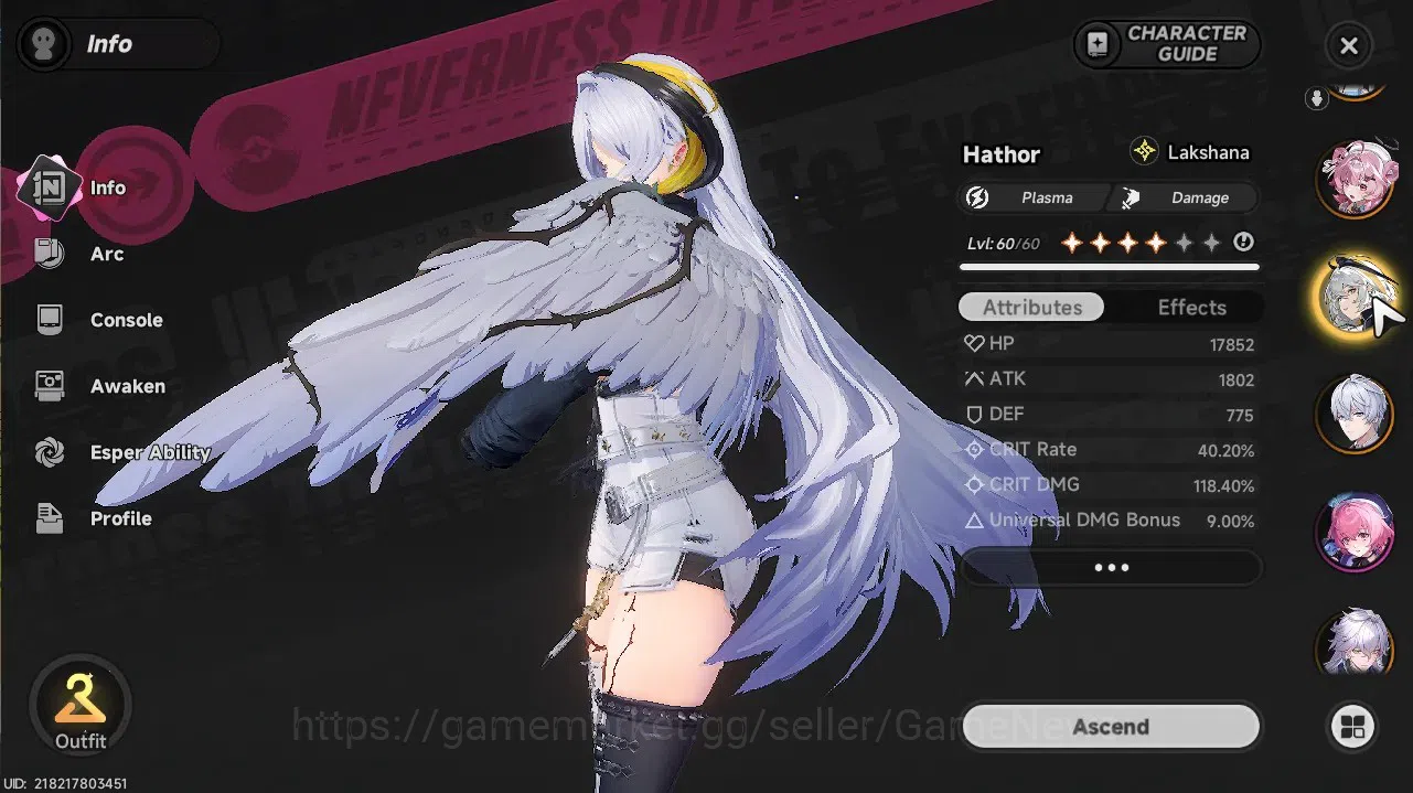 Neverness to Everness Accounts GLOBAL SEA|HL 47|TL 30|7 SSR 3 Limit[Lacrimosa,Hot image 6