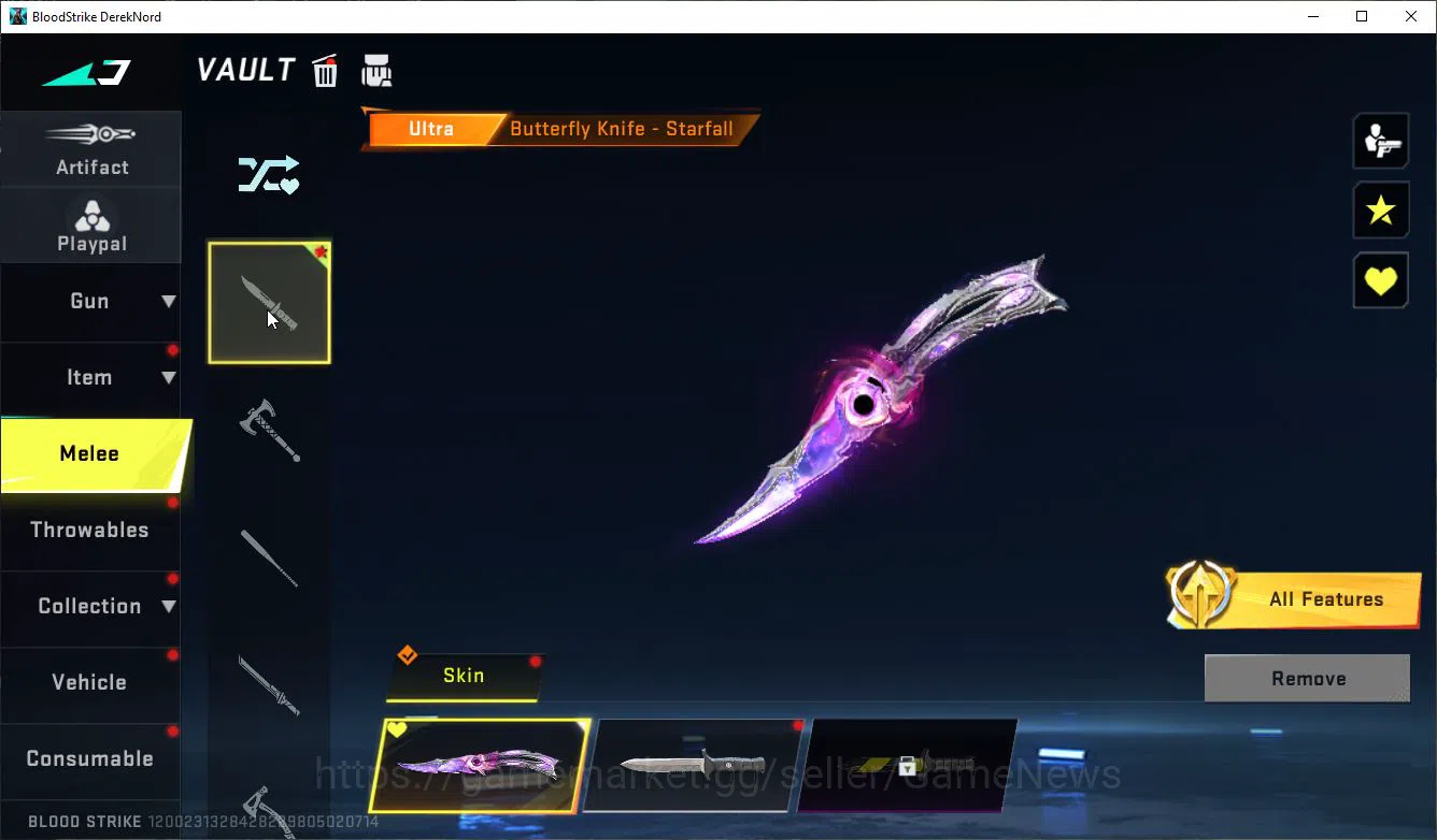 Blood Strike Accounts ASIA|3 ULTRA[JET-BlackoutBomber,MELEE-Butterfly Kn image 16