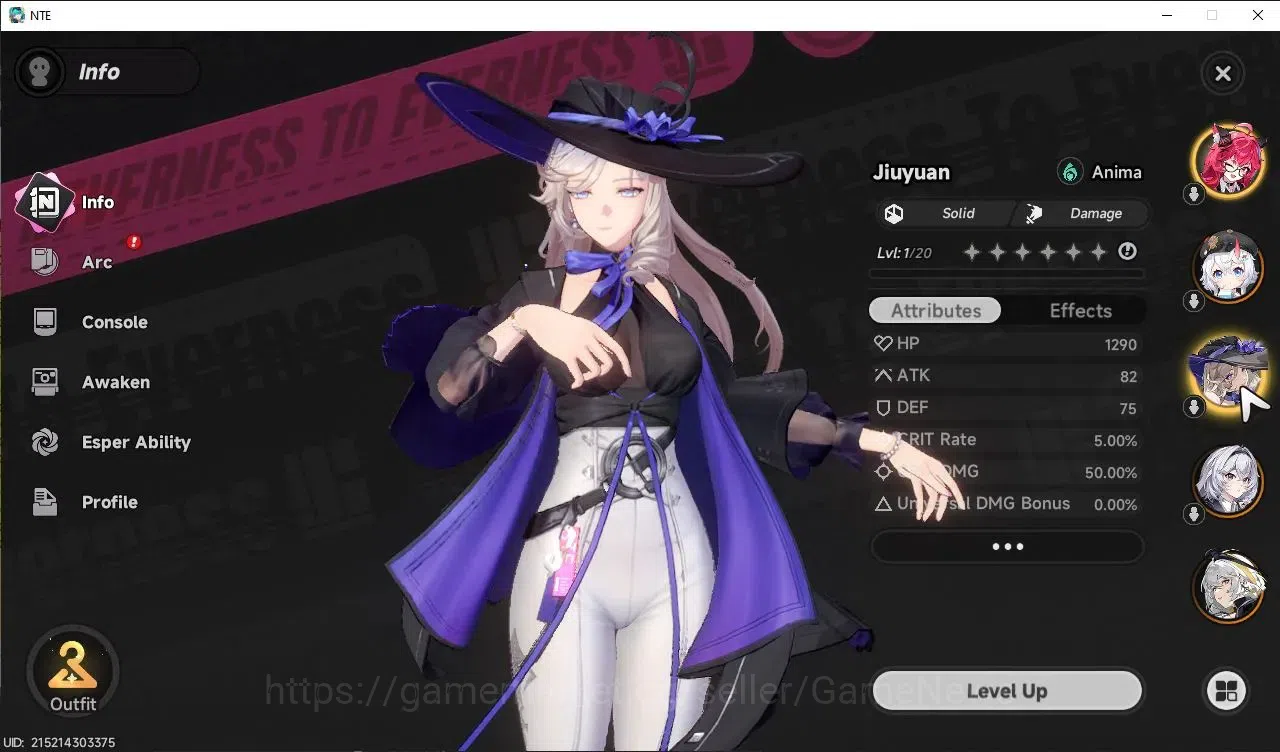 Neverness to Everness Accounts GLOBAL EU|HL 3| 4 SSR [Nanally,Sakiri,Jiuyuan,Hath image 3