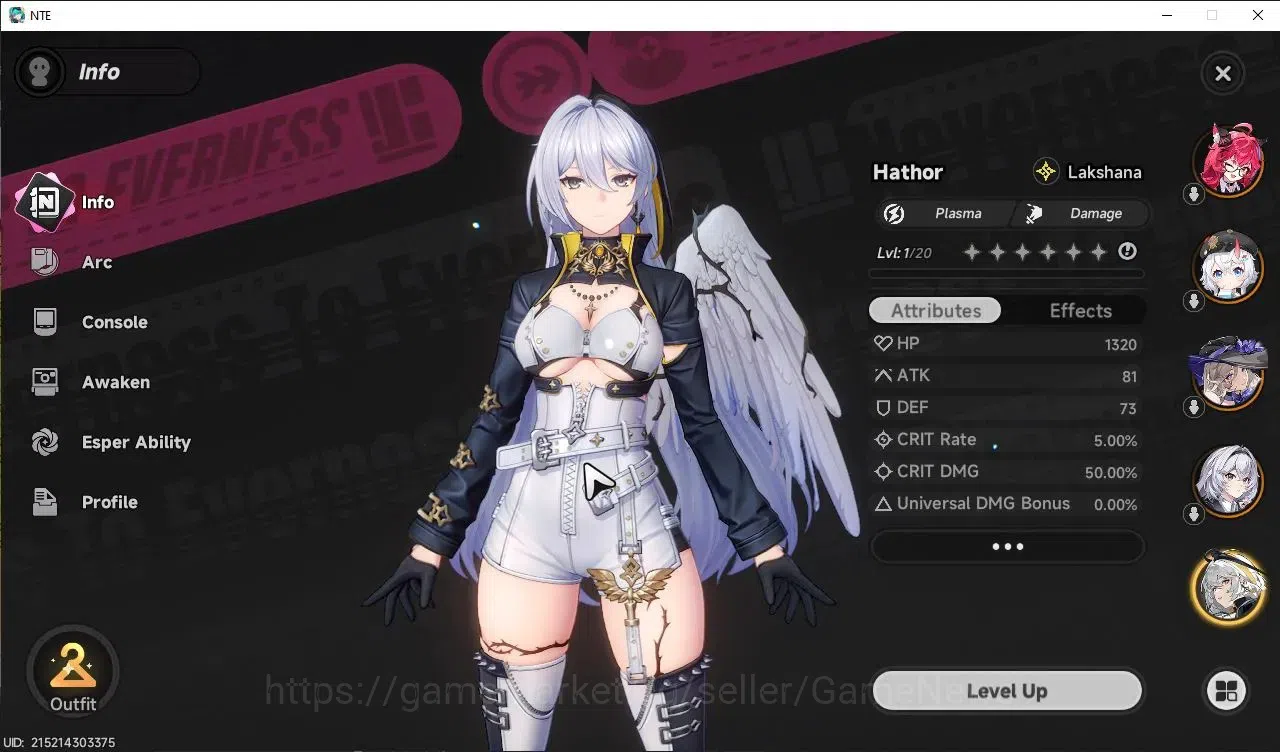 Neverness to Everness Accounts GLOBAL EU|HL 3| 4 SSR [Nanally,Sakiri,Jiuyuan,Hath image 4