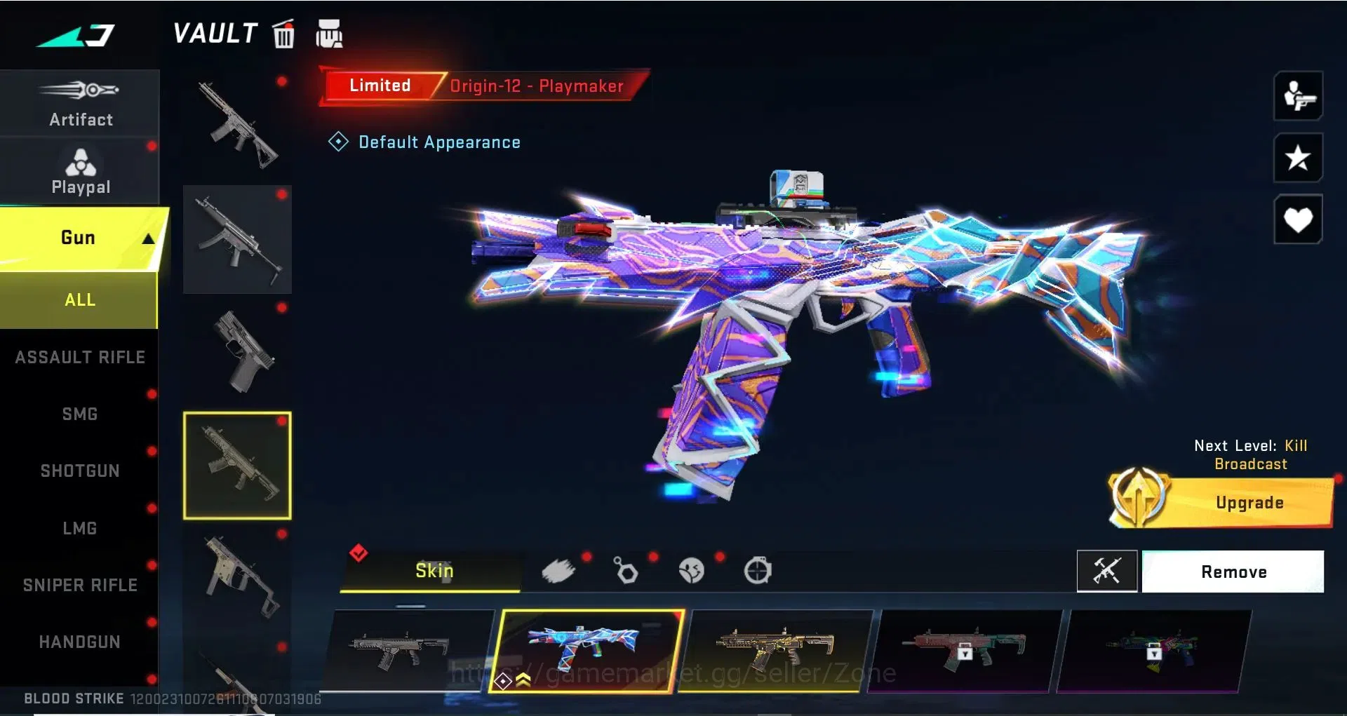 Blood Strike Accounts High-End ASIA|3 AOT|1 ETERNAL: M4A1 Blight's Embrace|8 ULTRA GUNS|3 LIMITED GUNS|10 LEGENDARY 10