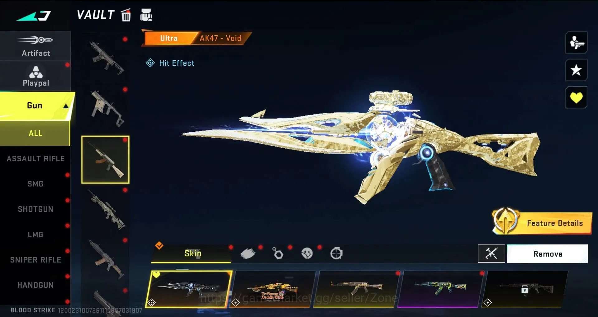 Blood Strike Accounts High-End ASIA|3 AOT|1 ETERNAL: M4A1 Blight's Embrace|8 ULTRA GUNS|3 LIMITED GUNS|10 LEGENDARY 12