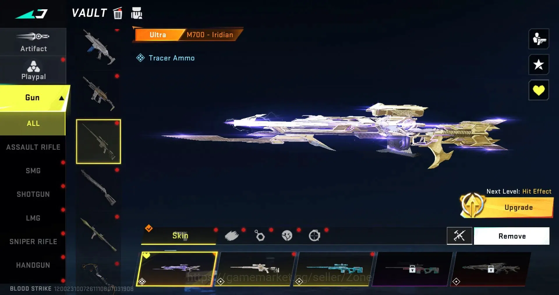 Blood Strike Accounts High-End ASIA|3 AOT|1 ETERNAL: M4A1 Blight's Embrace|8 ULTRA GUNS|3 LIMITED GUNS|10 LEGENDARY 17