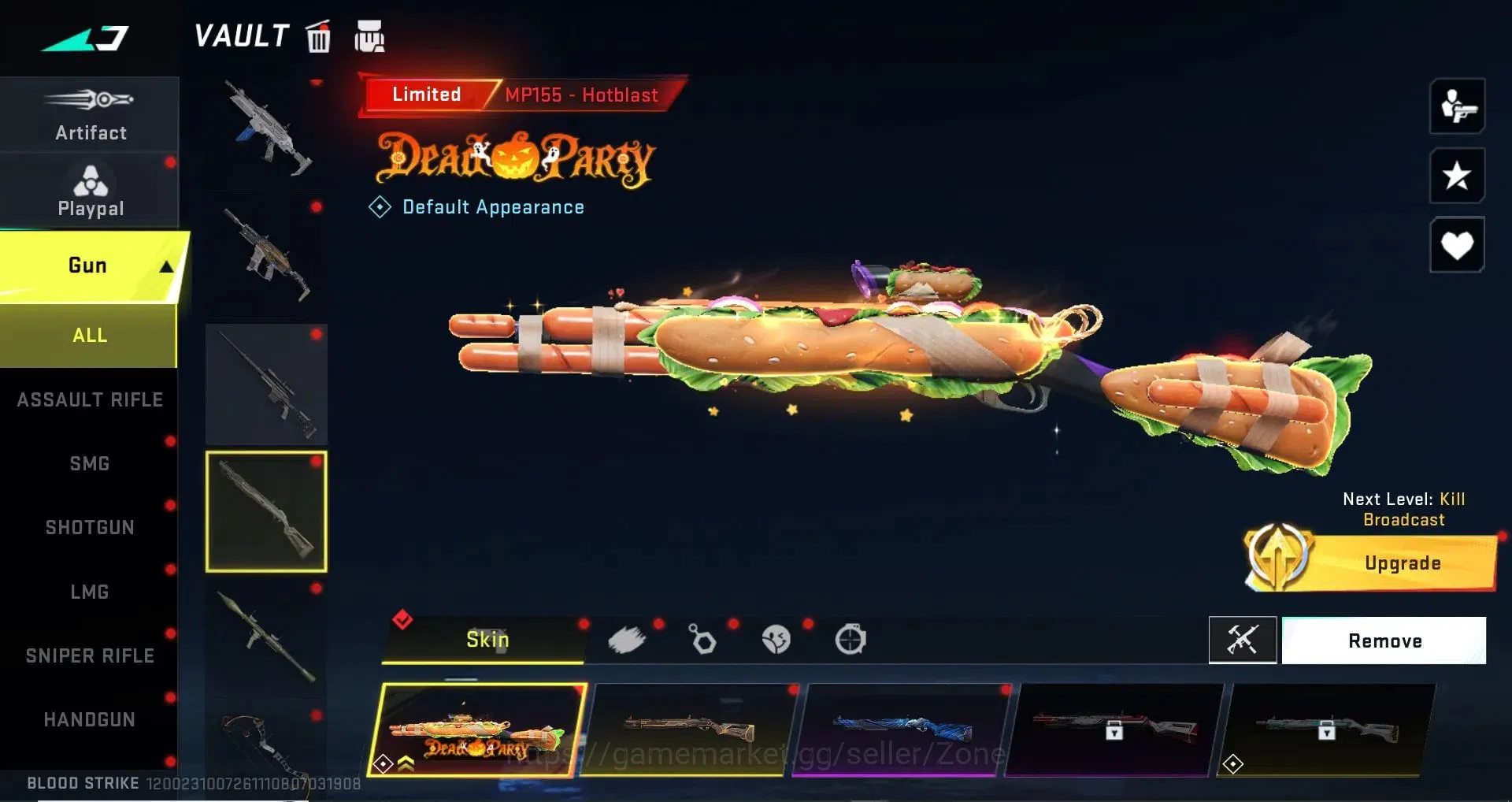 Blood Strike Accounts High-End ASIA|3 AOT|1 ETERNAL: M4A1 Blight's Embrace|8 ULTRA GUNS|3 LIMITED GUNS|10 LEGENDARY 18